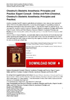 Chestnut's Obstetric Anesthesia: Principles and Practice: Expert Consult - Online and Print (Chestnut, Chestnut's Obstetric Anesthesia: Principles and Practice)David H. Chestnut MD, Cynthia A Wong MD, Lawrence C Tsen MD, Warwick D Ngan Kee BHB MBChB MD <b