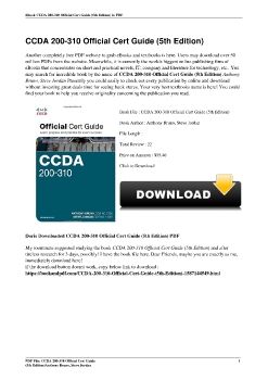 CCDA 200-310 Official Cert Guide (5th Edition)Anthony Bruno, Steve Jordan