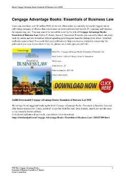 Cengage Advantage Books: Essentials of Business LawJeffrey F. Beatty, Susan S. Samuelson