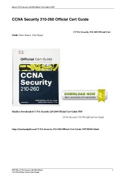 CCNA Security 210-260 Official Cert GuideOmar Santos, John Stuppi