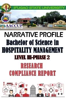 AREA V - COMPLIANCE REPORT OF RESEARCH  DEVELOPMENT