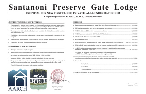 Santanoni Preserve Gate Lodge Proposal - 11/9/22