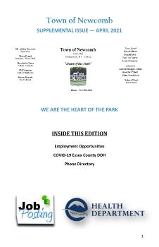 Town of Newcomb Job Posting April 2021