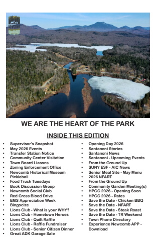 Town of Newcomb Newsletter - May 2026