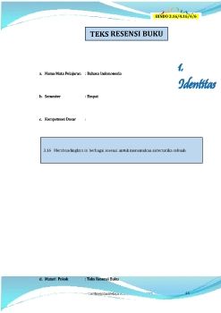 UKBM BINDO 3.16 & 4.16 Resensi 1