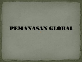 PEMANASAN GLOBAL