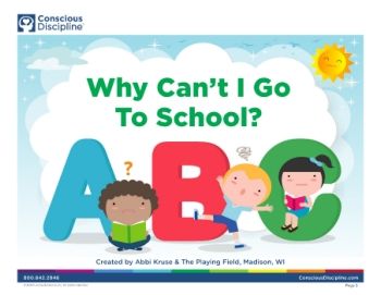 Why Can't I Go To School-Social Story Book