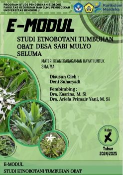 E-Modul Tumbuhan Obat Tradisional Desa Sari Mulyo, Kabupaten Seluma