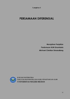 Buku Persamaan Diferensial