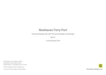 Newhaven Ferry Port Signage