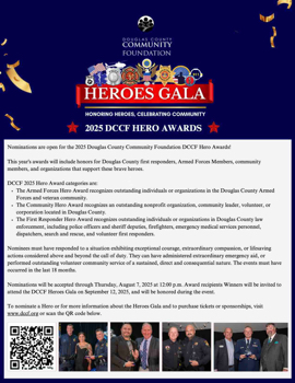 2025 Hero Award Flyer