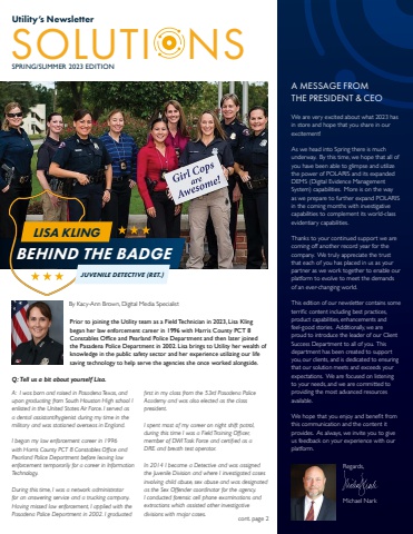 Utility Associates: SOLUTIONS – Spring/Summer 2023 Newsletter