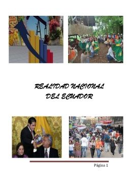 REALIDAD NACIONAL DEL ECUADOR