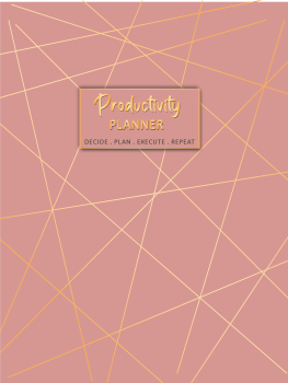 Productivity Planner - Pink