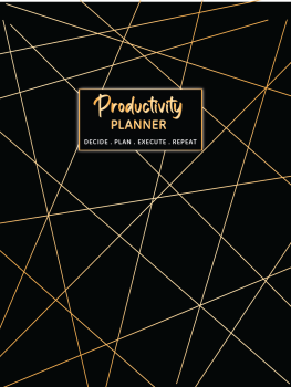 Productivity Planner - Black