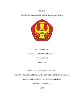 TUGAS bahan ajar Ekarufika H Hidayat A24118096