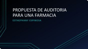 PROPUESTA DE AUDITORIA PARA UNA FARMACIA