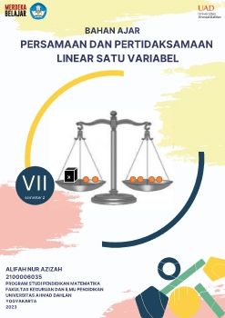 Bahan Ajar Persamaan dan Pertidaksamaan Linear Satu Variabel