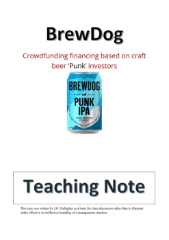 Brewdog Teaching Notes