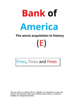 Bank of America E Case Study