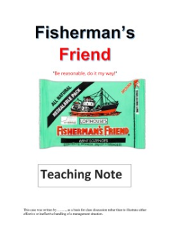 Fisherman's Friend Teaching Note