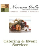 Nirvana Grille Catering Book