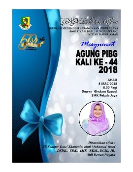 MESYUARAT PIBG SMKPJ 2018