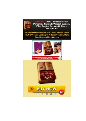 Penis Enlargement Bible ( PE Bible ) Review PDF eBook Book Free Download