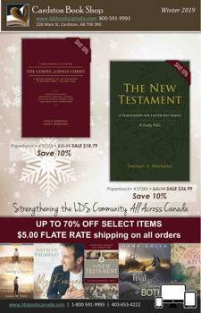 Cardston Book Shop Cataloge Winter 2019 HTML5 Only