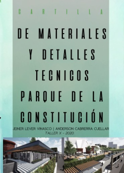 Cartilla de materiales y detalles - parque 86 Constitucion - Armenia - Quindio