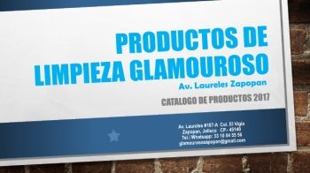 PRODUCTOS DE LIMPIEZA GLAMOUROSO