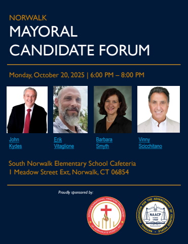 mayoral candidate forum flyer noqr