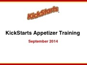 Appetizer Training 
