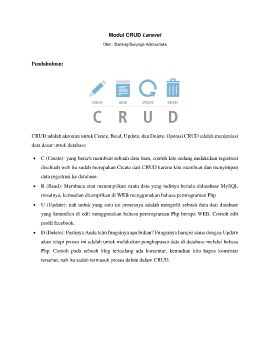 Modul CRUD Laravel