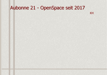 Aubonne 21 OpenSpace seit 2017