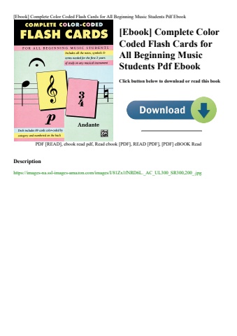 [ebook] complete color coded flash cards for all beginning music students pdf ebook