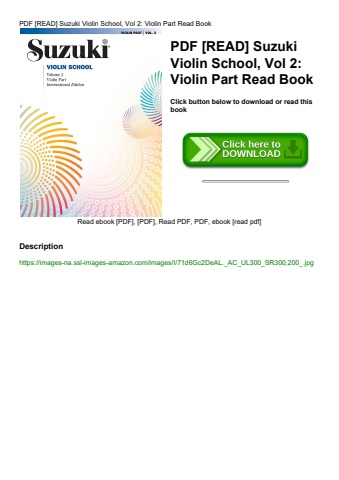 pdf [read] suzuki violin school  vol 2 violin part read book