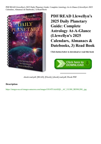 pdfread llewellyn's 2025 daily planetary guide complete astrology at-a-glance (llewellyn's 2025 cale