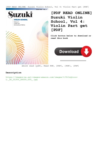 [pdf read online] suzuki violin school  vol 4 violin part get [pdf]