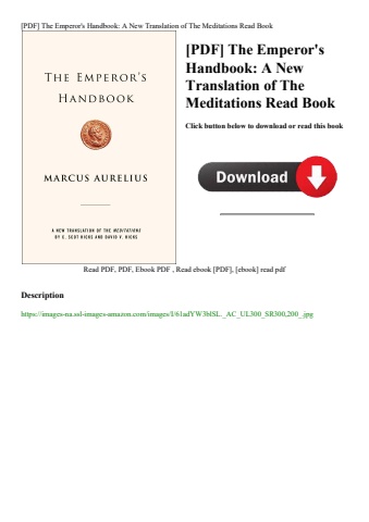 [pdf] the emperor's handbook a new translation of the meditations read book