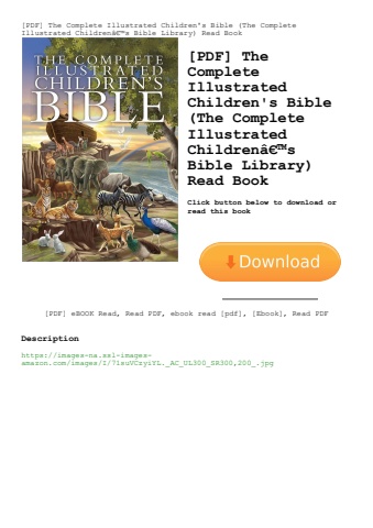 [pdf] the complete illustrated children's bible (the complete illustrated childrenã¢â€â™s bible libr