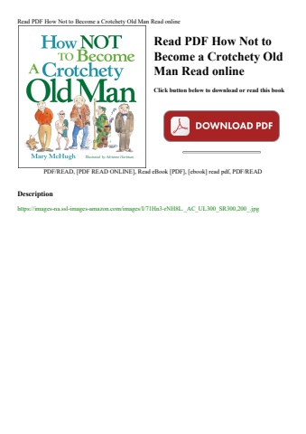 read pdf how not to become a crotchety old man read online