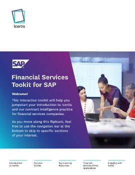 Icertis + SAP Financial Services Toolkit