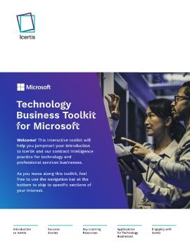 Icertis + Microsoft Technology Toolkit