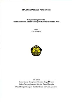 Laporan Pengembangan Portal Informasi Publik Badan Geologi Satu Pintu Berbasis Web Edi Suhanto 