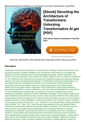 [ebook] decoding the architecture of transformers unlocking transformative ai get [pdf]