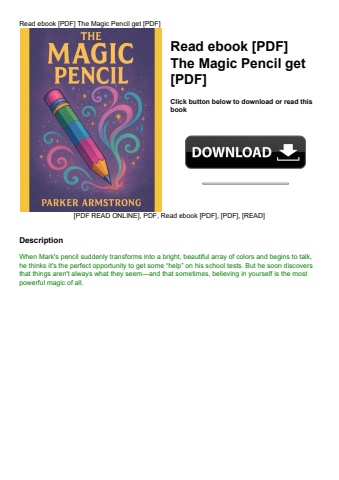 read ebook [pdf] the magic pencil get [pdf]