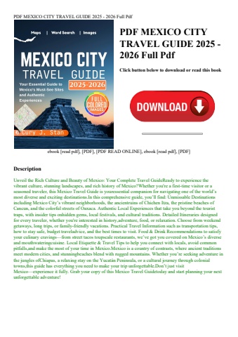 pdf mexico city travel guide 2025 - 2026 full pdf