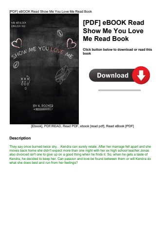 [pdf] ebook read show me you love me read book