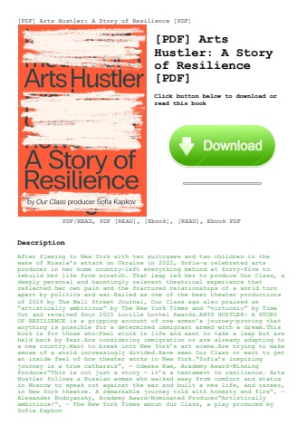 [pdf] arts hustler a story of resilience [pdf]